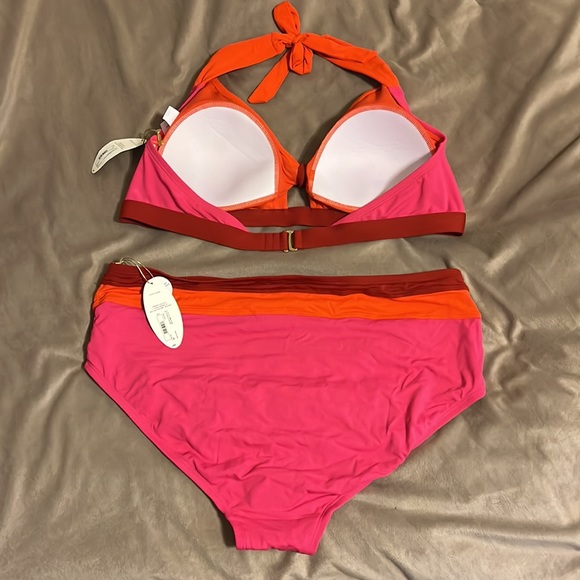 Orange and Pink bikini - Picture 2 of 4